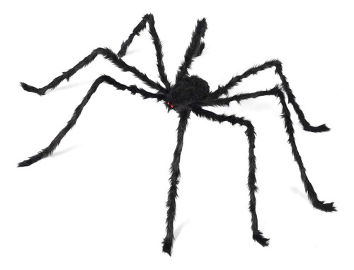 Araña Gigante Peluda De 6.6 Ft Para Decoración De Halloween 