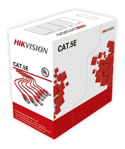 Cable Utp Hikvision Cat5e 100% Cobre Bobina 305mts 