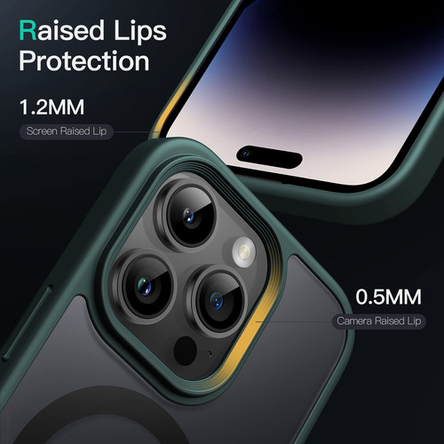 Funda Magnética Jetech iPhone 14 Pro Max 6.7 Translúcida