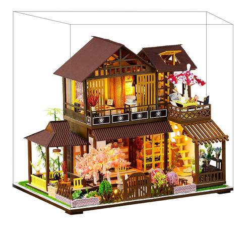 Miniatura Ensamblar Diy Toy Doll House Forest Pavilion Miniatura Ensamblar Diy Toy Doll House Forest Pavilion