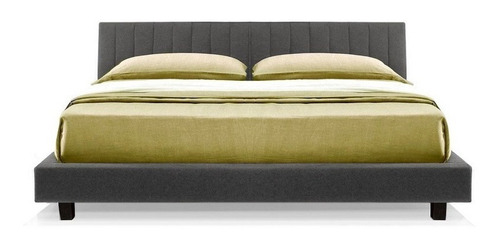 Cama King Size Haut Këssa Muebles Color Gris