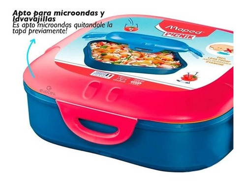 Imagen 6 de 12 de Contenedor Maped Plástico Concept Kids Hermetico Antiderrame