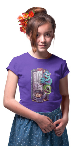 Playera Para Niña Monsters Inc. Varios Colores Onda