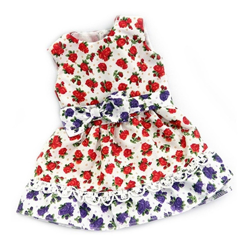 Imagen 5 de 5 de Witty Girls Vestido Floral Ropa Muñecas 45 Cm/18 PuLG