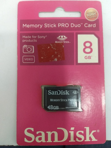 Imagen 2 de 3 de Memory Stick Pro Duo Card De 8gb