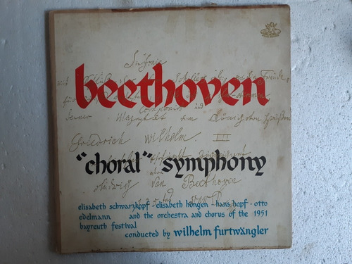 Album 2 Discos Lp Beethoven Choral Symphony / Angel Records