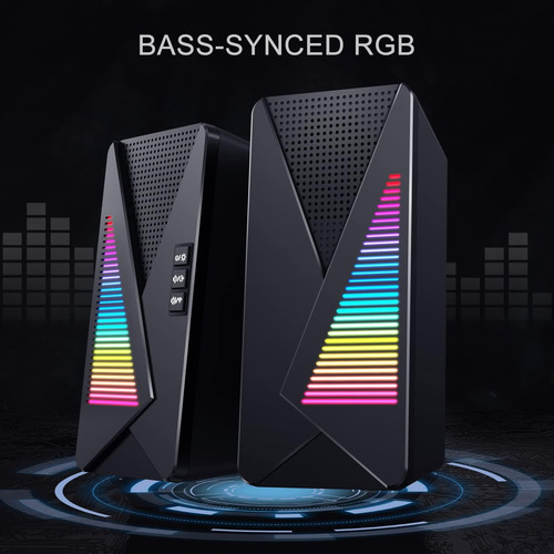 Altavoces De Computadora, Altavoces De Escritorio Rgb Dinámi