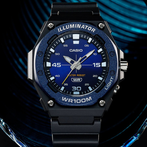 Reloj Casio Mw-620h-2av, Luz Led, Resistente Al Agua