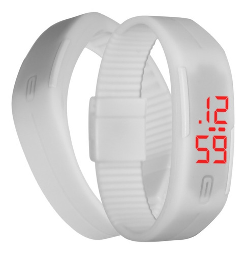 Reloj Touch Digital Deportivo De Pulsera Color Blanco M1142