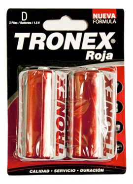 Trdr20rb2 - Bateria Tronex Tipo D Carbon Blister X 2