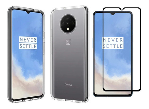 Funda Tpu Blanda + Vidrio Completo   P/ Oneplus 7t