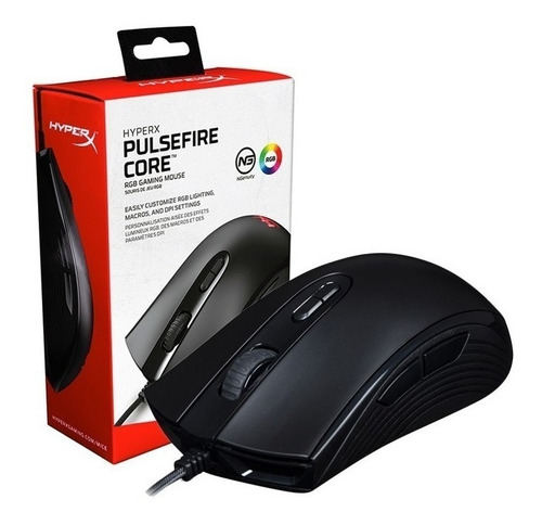 Mouse Gamer Hyperx Pulsefire Core Rgb 6200 Dpi 7 Botones