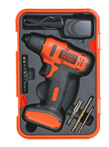 Taladro Atornillad Black Y Decker 12v Con Caja Y Accesorios