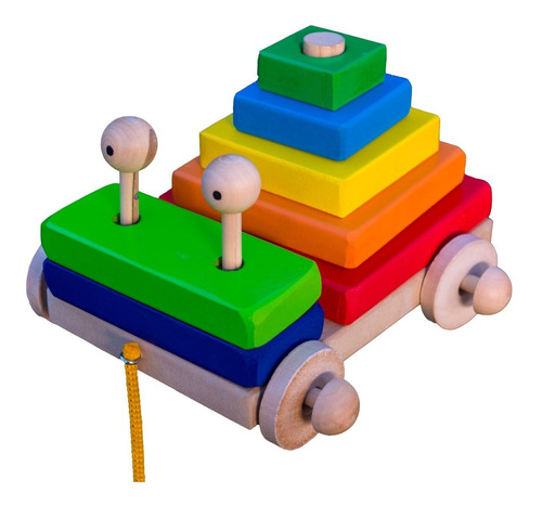 Imagen 7 de 9 de Didacticos Bichito De Arrastre, Con 7 Seriación De Bloques.
