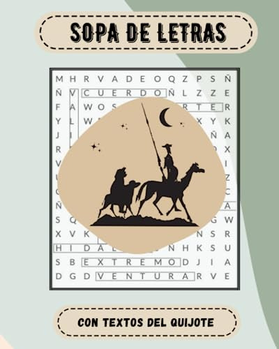 Sopa De Letras: Con Textos Del Quijote