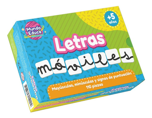 Set Letras Moviles  Mundo Educa 110 Piezas