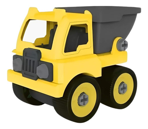 Brinquedo De Montar Construtores (caçamba) Amarela 21 Peças