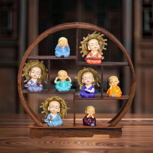 Artículo De Estante Antiguo De Soporte 9pcs Semi Circular