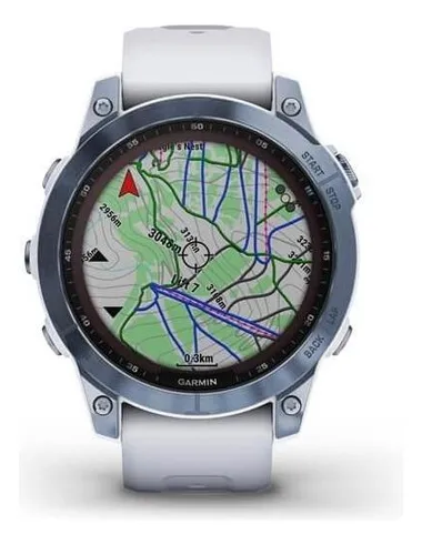 Reloj Gps Garmin Fenix 7 Zafiro Solar Titanio Dlc 47mm Color De