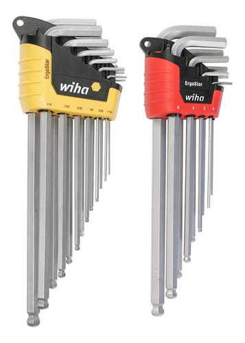 Wiha Jgo Llaves Hex L D/bola Ergostar Mm/stdr 22pzs 66982