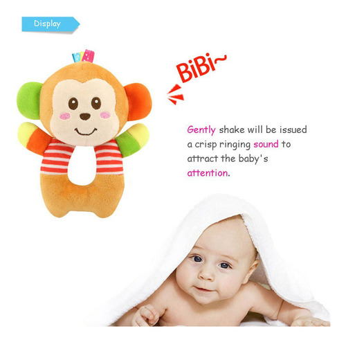 Sonajero De Peluche Con Forma De Animal Para Bebés Y Niños
