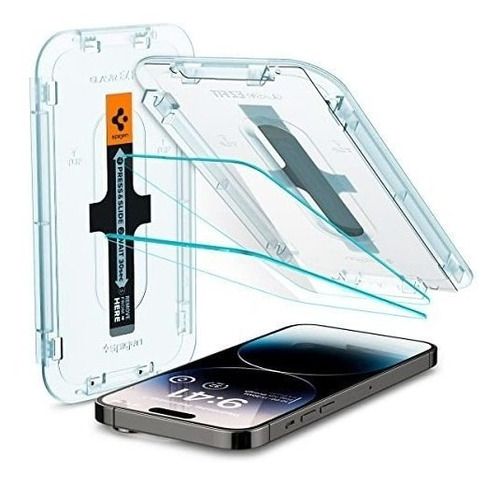 2 Vidrios Templados Para iPhone 14 Pro Max Spigen Glastr Ez 