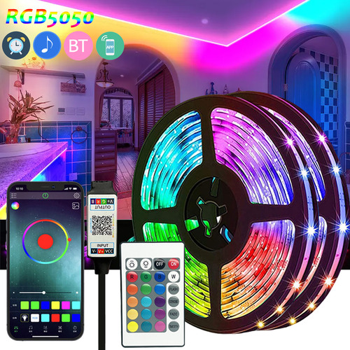 Tira De Luces Led Rgb 5v 12leds/m 5050rgb Control Remoto App