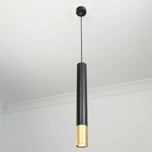 Imagen 6 de 7 de Lámpara De Techo Colgante Cilíndrica Moderna Tubular De Lujo