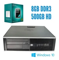 Comprar Cpu Hp 6005 Sff Amd Athlon X2 - 8gb 500hd - Cu002F Windows 10