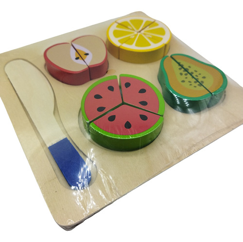 Brinquedo Kit Frutas E Legumes Com Velcro Cozinha 