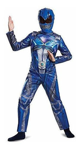 Blue Power Rangers Disfraz Para Niños Oficial Licencia...