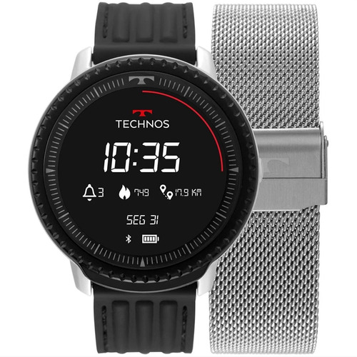 Smartwatch Technos Connect Id Silver L5ab/4p