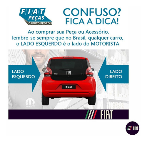 Friso Cromado Parachoque Dianteiro Direito Fiat Novo Palio