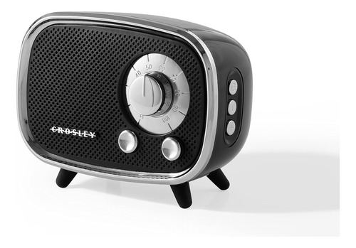 Crosley Cr3039a-bk Rondo Retro Altavoz Bluetooth Portátil Re