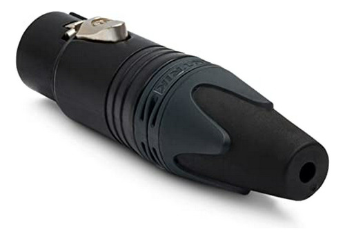 Conector De Cable Neutrik Nc3fxx-bag 3 Pines Xlrf, Negro Con