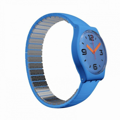 Reloj Swatch Unisex Malla Elastizada Gn251 Pepeblu