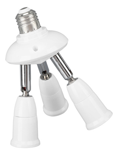 Adaptador Divisor De Enchufe E26 E27 Ajustable En 360 Grados