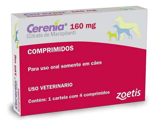 Cerenia 160 Mg 04 Comprimidos Antiemético Vômito