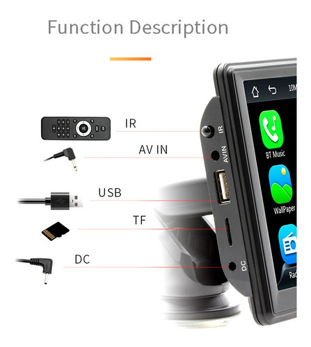 Reproductor Receptor Multimedia Mp5 Reproductor Automático