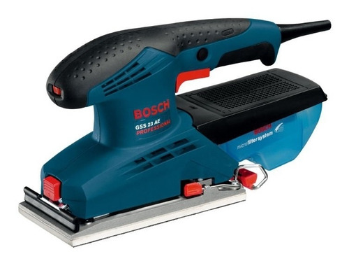 Lijadora  profesional  orbital Bosch Professional GSS 23 AE con sistema velcro  azul 190W 127V