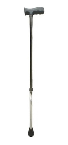 Bastón Ortopédico Ergonómico Ajustable Goma Antiderrapante Color Plateado