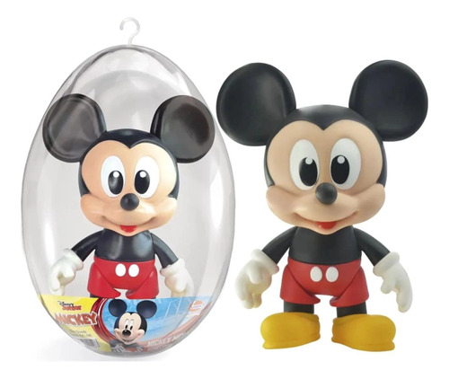 Boneco Articulado Ovo Grande Junior Mickey +3 Anos Líder 546