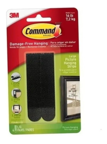 Tiras P/ Cuadros Sin Clavos Command 3m Grandes X3packs