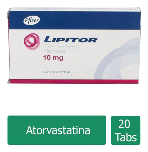 Lipitor 10 Mg Caja Con 20 Tabletas