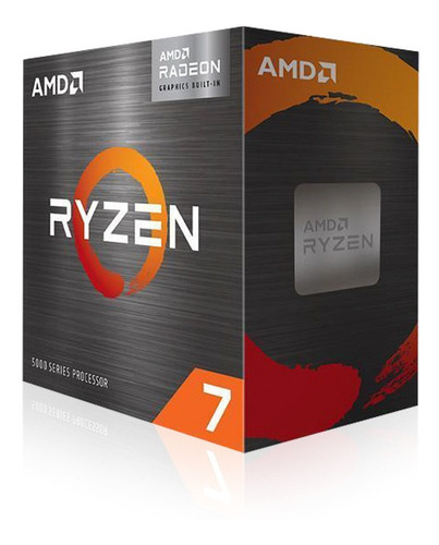 Procesador AMD Ryzen 7 5700G 100-100000263BOX de 8 núcleos y 4.6GHz de frecuencia con gráfica integrada
