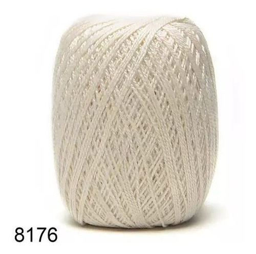 Linha Anne 250 Metros Circulo Para Crochê Amigurumi Tricô Cor Off - White - 8176