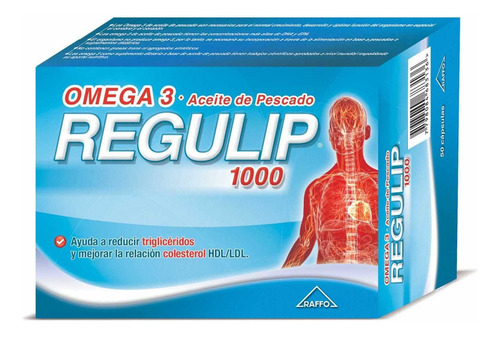 Regulip 1000 Suplemento Dietario Omega 3 Colesterol 50 Caps No