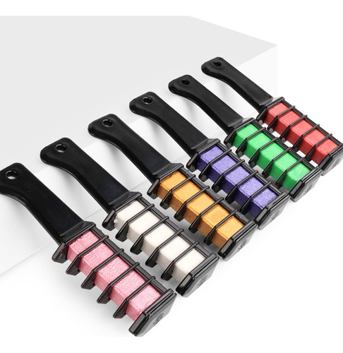 5 X 6 Piezas De Tizas Para El Cabello Tinte Temporal Para El