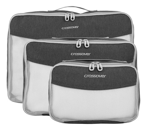Set Organizador De Valijas Crossover X3 Compacto 10900 Color Gris