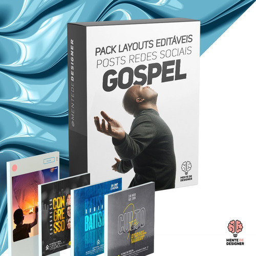 Pack - Posts Redes Sociais - Gospel | Igreja (jpeg E Psd)